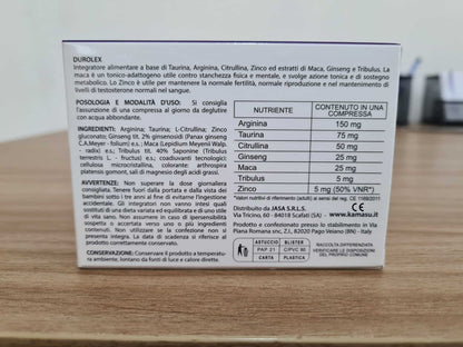 Man Integrator - 20 Comprimés avec Arginine, Taurine, Citrulline, Ginseng, Maca, Tribulus et Zinc