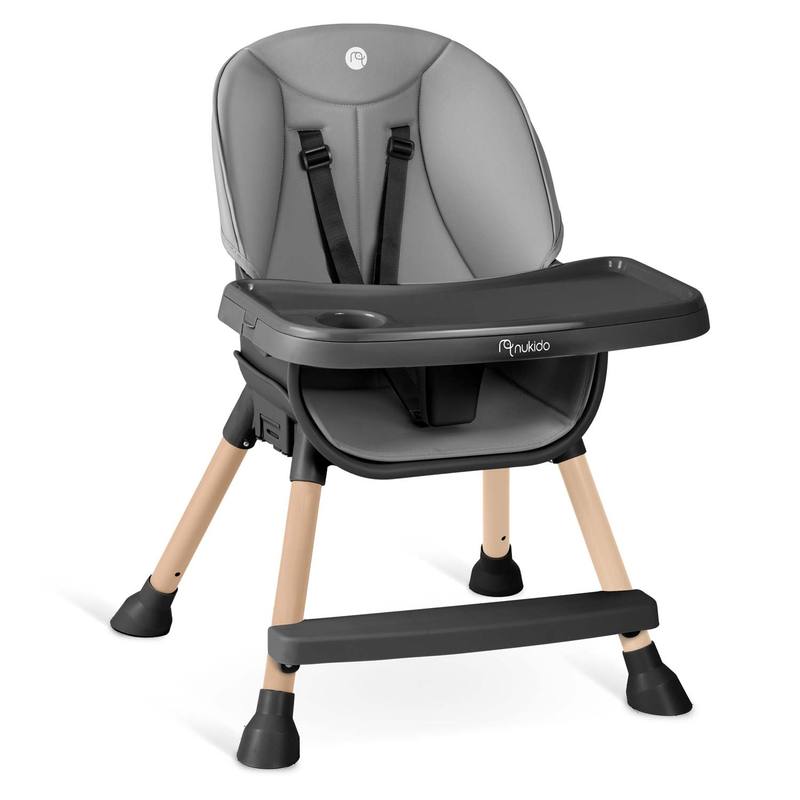 Chaise De Nourriture Nukido Tilo Gris-noir