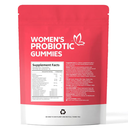 VIVONU Probiotic Fudge, canneberge Probiotic Fudge, 60 granules, 2 gélules par jour