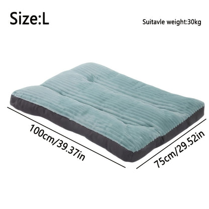 1 tapis rayé pour animaux de compagnie, un lit durable pour chien adapté à toutes les tailles avec une housse amovible et lavable, conception rectangulaire pour chiens moyens à grands, chiots et chats, meubles d'intérieur parfaits pour le salon, salon con