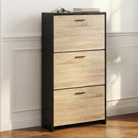 Portes Bois Clair Cadre Noir