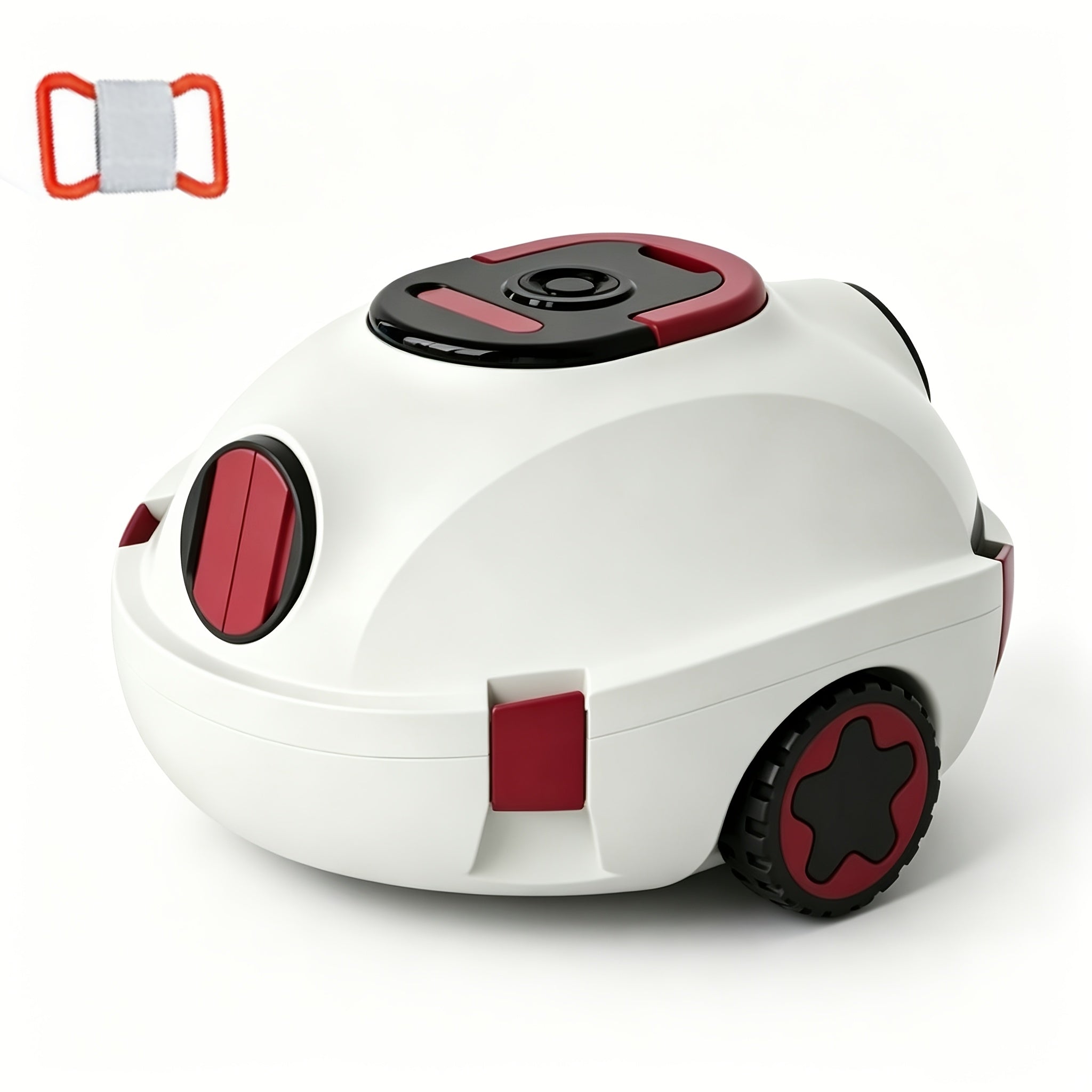 Nettoyeur de piscine robotisé sans fil INSE Y10, aspirateur automatique étanche IPX8, 28000Pa, panier-filtre 2,3L, batterie 5200mAh 90 minutes d'autonomie, double entrée d'aspiration, stationnement automatique léger, idéal pour piscines hors-sol/enterrées