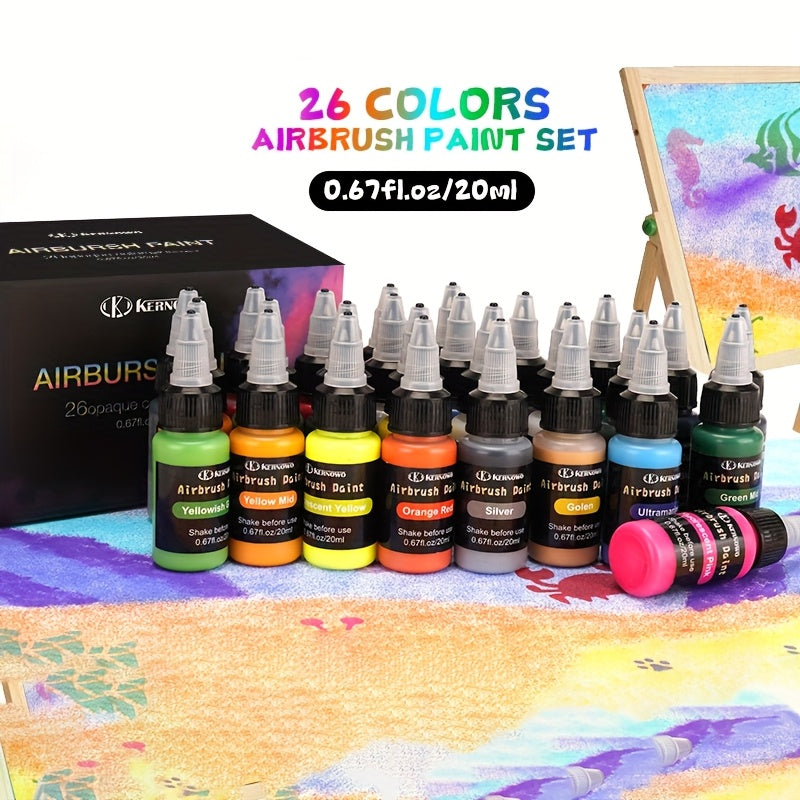Ensemble de pigments assortis 36/26/15 couleurs, 20 ml/0,67 oz, multifonctionnel, idéal pour la peinture à l'huile, la peinture manuelle, la création DIY, les débutants, les amateurs, la peinture sur céramique, cadeaux de vacances, idées cadeaux