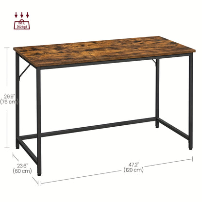 Meuble pour le travail ou l'étude, avec des dimensions de 120 x 60 x 76 cm, adapté à une salle d'étude, chambre ou salon