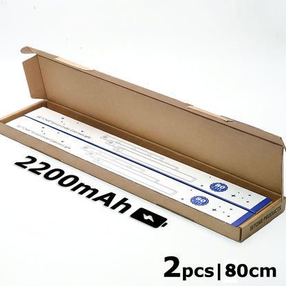 SETONR Slim LED Lampes Sous Meuble - Boîtier Métallique, Rechargeable, 450/600/2200/4400 Mah, Détecteur de Mouvement Humain, Dimmable, Adhésif, Éclairage de Cuisine à Piles pour Placards, Comptoirs et Étagères, Jusqu'à 60Cm, Longue Autonomie Disponible
