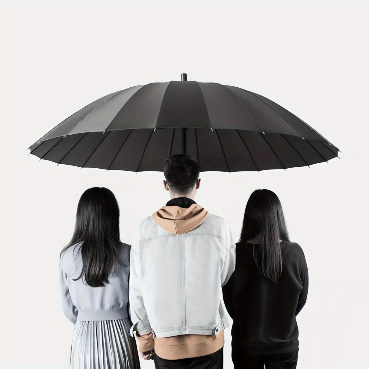 1 pièce ou 2 pièces en option, Parapluie Samouraï Ninja Semi-automatique MEI QI LIN, Le meilleur cadeau créatif (16 baleines), Parapluie à long manche robuste et durable