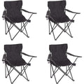 Chaise de camping pliable Baroni Home pour jardin d'extérieur, chaise de camping pliable portable, chaise de camping et de pêche avec porte-gobelet, 20X20X31 pouces (50X50X80 cm)