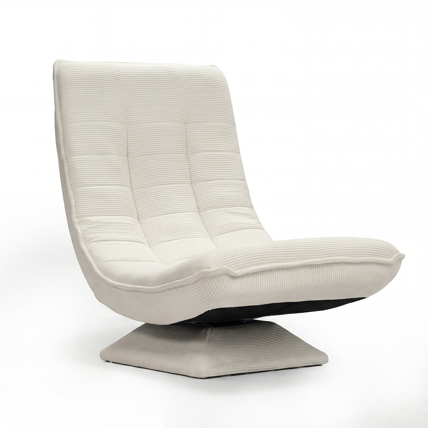 Fauteuil Canapé, Chaise de Sol, Dossier Réglable Rotation 360° Pliable Capacité de Charge 150Kg Design Élégant et Confort Abordable, L'Idéal pour la Décoration Intérieure, Offrant Un Endroit Confortable pour Se Détendre. Noir, Gris