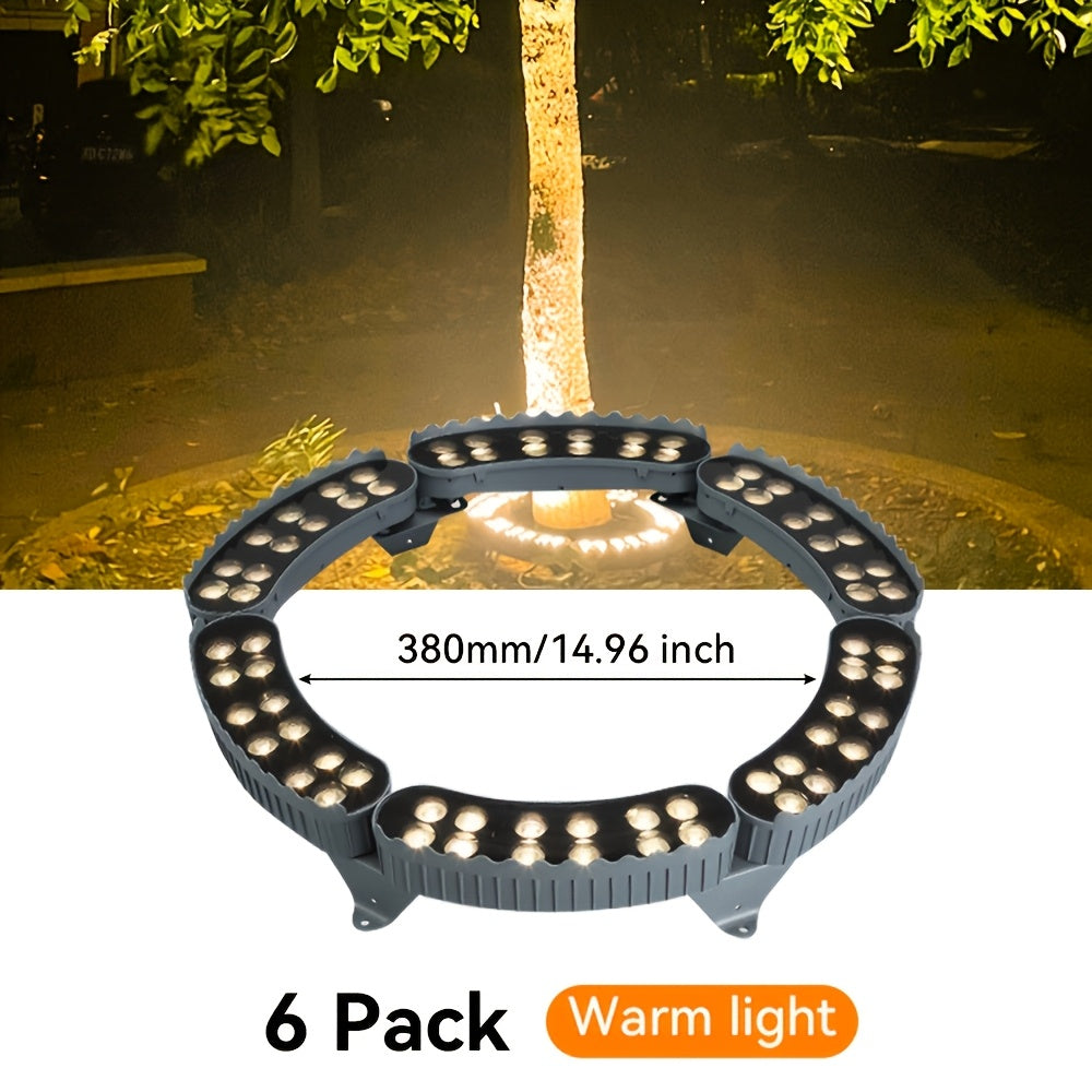 Projecteurs LED d'extérieur pour arbres, projecteurs muraux LED, lampes d'extérieur en aluminium pour pelouse, IP65, peuvent être utilisés sous de grands arbres et cônes cylindriques à l'extérieur - Blanc froid/blanc chaud/RGB