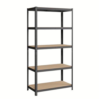Étagère métallique 5 niveaux, capacité 600 kg, montage sans outils, 50 x 100 x 200 cm, pour garage ou remise
