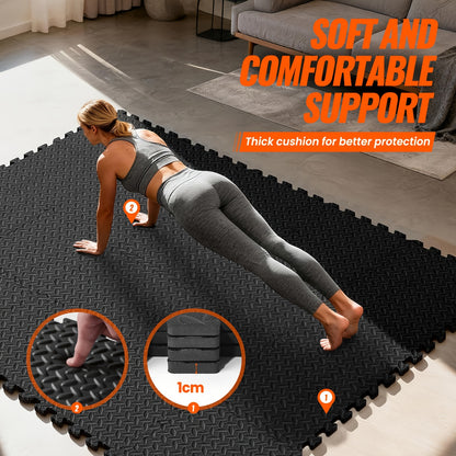 de tapis de sol interverrouillables, 48 pièces pour véhicule et déplacements – vue détaillée 4