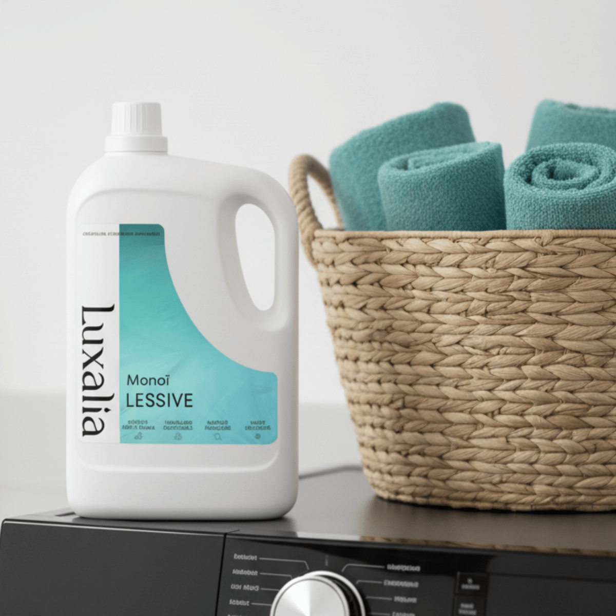 Lessive Monoï 5 Litres - Sans Conservateurs MIT / BIT / CMIT - Fleur de Tiaré & Noix de Coco - Jusqu'à 200 Lavages - Efficace à Froid & Cycle Court - Luxalia