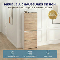 Portes Bois Clair Cadre Blanc
