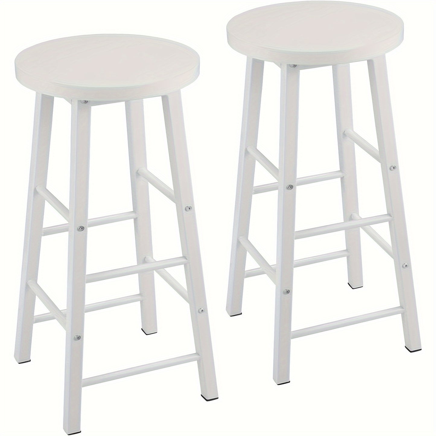 2 tabourets de bar, chaises de bistrot, cadre en acier métallique, chaises de cuisine