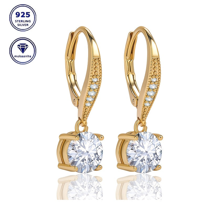 Ensemble de bijoux en argent sterling 925 pour femme, comprenant des boucles d'oreilles pendantes avec morganite, dégageant un style minimaliste élégant, charmant et stylé, parfait comme cadeau d'anniversaire pour votre petite amie, livré avec une délicat