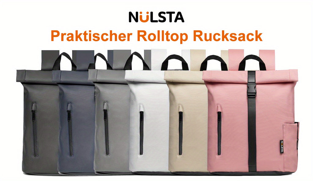 Sac à dos de voyage léger et anti-vol 20-25L pour hommes et femmes - compartiments multiples, bretelles ajustables, conception durable en coque souple en 6 couleurs « noir, blanc, gris, beige, marine, rose » - sac à dos de jour pour navetteurs pour l'écol