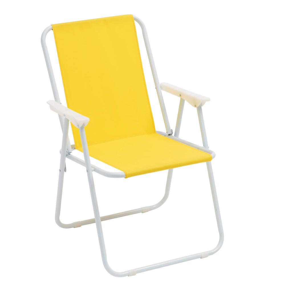 Chaise de plage pliable Baroni, chaise de plage ou de camping en tissu, chaise d'extérieur avec accoudoirs, 20,5 x 17,3 x 30 pouces (52 x 44 x 76 cm)