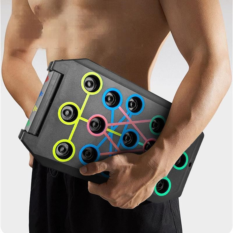 Planche de Push-Up Polyvalente, Équipement d'Entraînement à Domicile pour Diverses Zones Musculaires, Inclut Plusieurs Outils de Support, Option Cadeau Parfaite