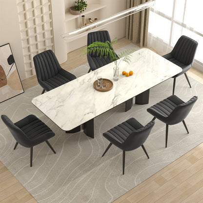 Chaises de salle à manger, Ensemble de 2/4/6, Chaises de cuisine, Chaises rembourrées avec pieds en métal, Chaise de salon avec coussin de dossier, pour salle à manger, Chaise de réception, Bureau