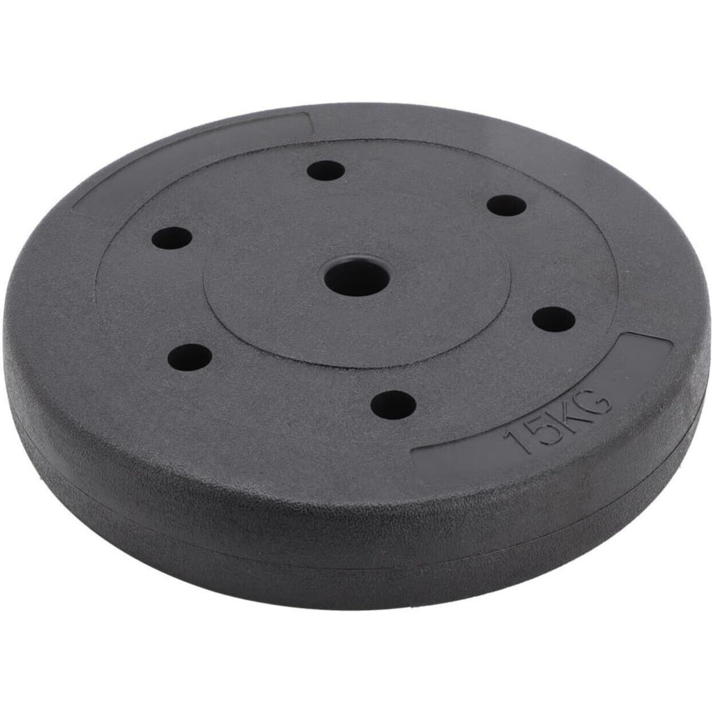 Jeu de Plaques de Poids Standard 15kg/20kg/30kg pour Haltères, Barre d'Haltérophilie et Entraînement de Musculation