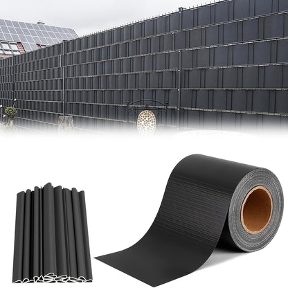 Bande de protection de la vie privée pour clôture 35M X 19Cm avec 26 clips, Clôture 50M X 19Cm avec 40 clips, Film de protection de la vie privée pour clôture PVC, Bandes de protection de la vie privée à double tige pour clôture de jardin, balcon/Plusieur