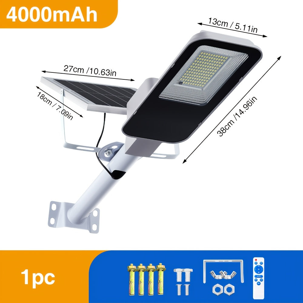 Lampes Solaires de Jardin, Allumage Automatique du Crépuscule à l'Aube. Disponibles en Spécifications 4000Mah/6000Mah. Lampes LED de Jardin Haute Luminosité, Lampadaires Solaires d'Extérieur, Adaptées aux Rues, Terrasses, Cours, Garages, Terrasses, Parkin