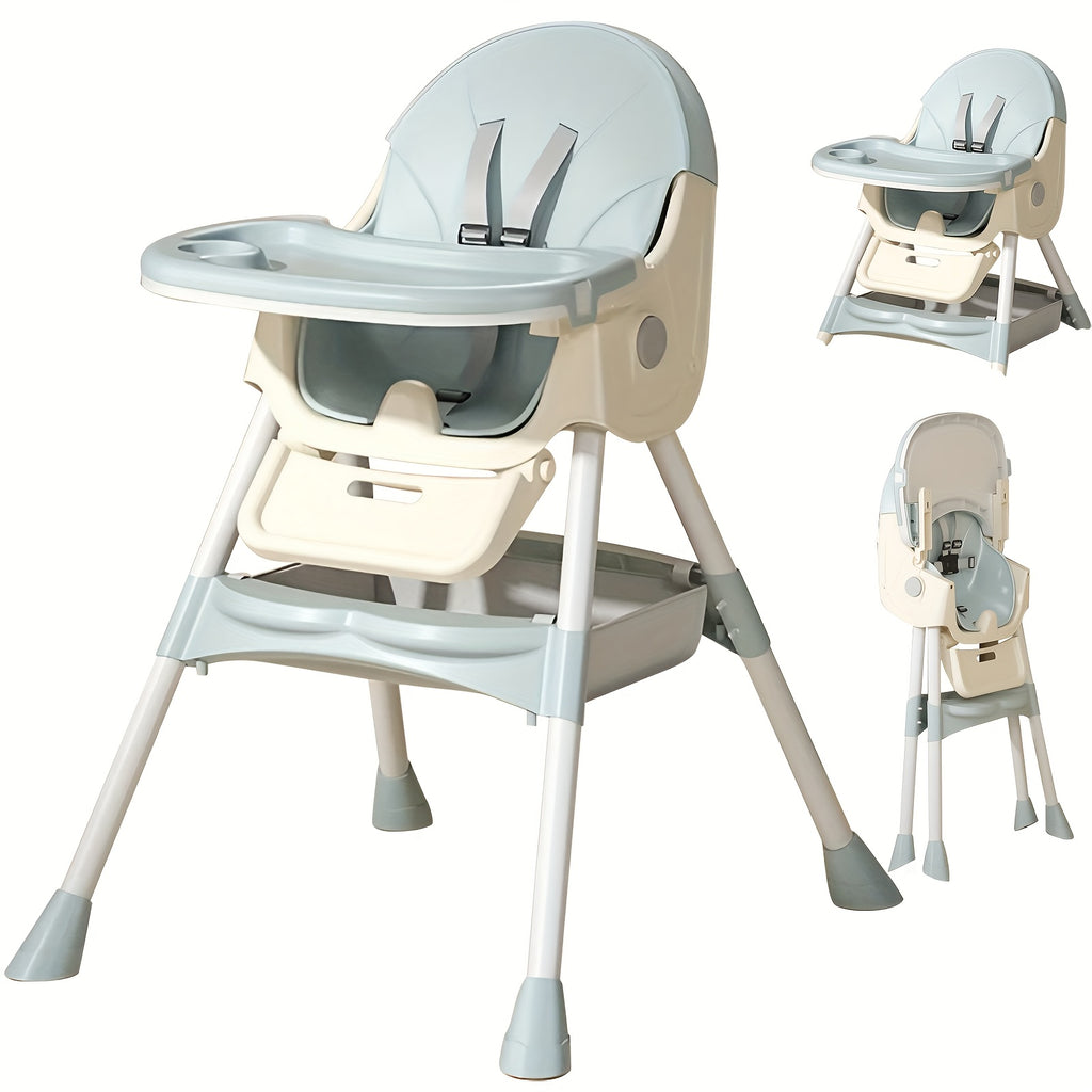 Chaise haute multifonctionnelle pour tout-petits, chaise haute, chaise pour bébé, chaise, ensemble de siège pour enfants, chaise haute combinée avec ceinture de sécurité et plateau amovible