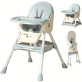 Chaise haute multifonctionnelle pour tout-petits, chaise haute, chaise pour bébé, chaise, ensemble de siège pour enfants, chaise haute combinée avec ceinture de sécurité et plateau amovible