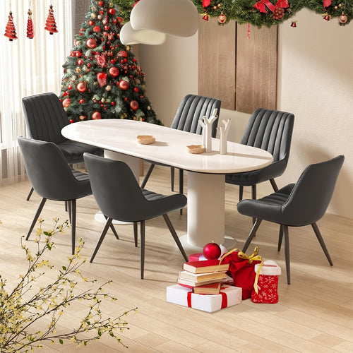Chaises de salle à manger, Ensemble de 2/4/6, Chaises de cuisine, Chaises rembourrées avec pieds en métal, Chaise de salon avec coussin de dossier, pour salle à manger, Chaise de réception, Bureau