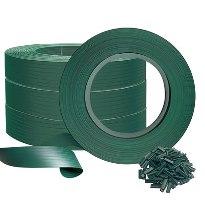 VOUNOT Kit Lamelles Occultantes PVC Brise Vue 300m x 4.7cm avec 600 Clips Clôture Rigide Protection Intimité