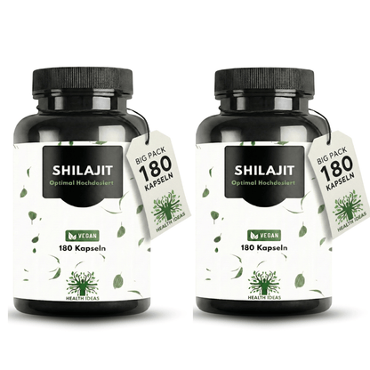 Himalaya Shilajit Mumijo – Dosage élevé de 1300 mg – 180 gélules végétaliennes – Stock de 3 mois – Himalaya Shilajit original – Testé en laboratoire et sans additifs