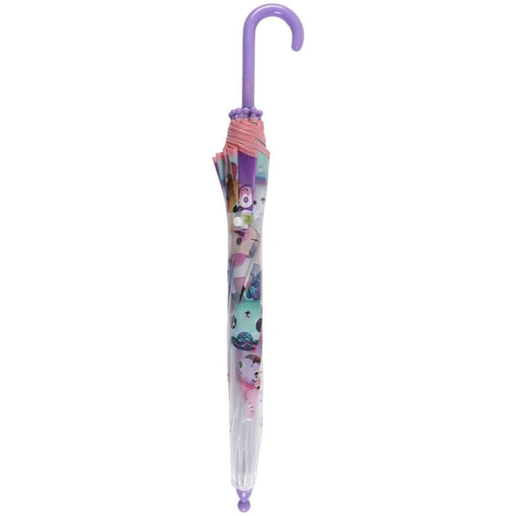 Parapluie Transparent et Multicolore à Clochettes Unisexe pour Enfants GABBY