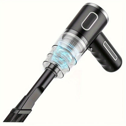 Aspirateur sans fil amélioré avec aspiration tempête 3800PA ! Aspirateur à main sans fil pour la maison et la voiture, tout-en-un ! Super cyclone rechargeable longue portée pour voiture, bureau et maison