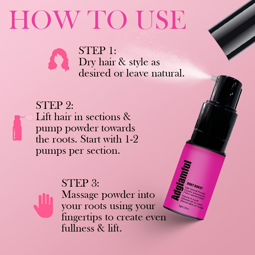 Brume Volumisante Adglamful pour Cheveux, Ajoute Instantanément du Volume et Contrôle le Sébum Longtemps, Conçue Spécialement pour les Femmes, Adaptée aux Voyages, aux Déplacements Professionnels et aux Sorties Rapides