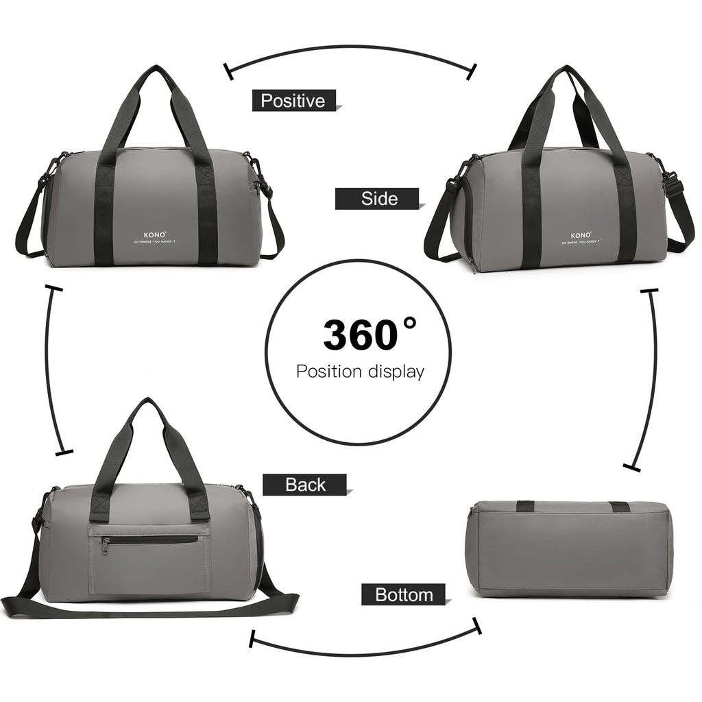 1 Sac Cabas 40 x 20 x 25 cm pour Siège , Sac de Voyage Cabine avec Bandoulière et Pochette à Chaussures, Bagage Cabine pour Week-end ou Vol de Nuit