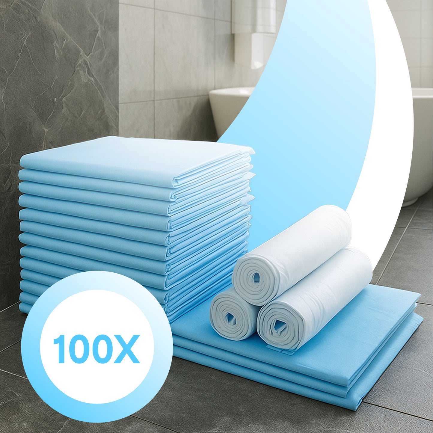 100 PCS Coussinets pour Chiens Retoo Absorbants et Hygiéniques, 100 Pièces 40x60 cm, Super Absorbants et Imperméables, Épais et Très Durables, avec Bords Scellés et Neutralisation des Odeurs, Idéaux pour l'Apprentissage de la Propreté des Chiots, pour Chi