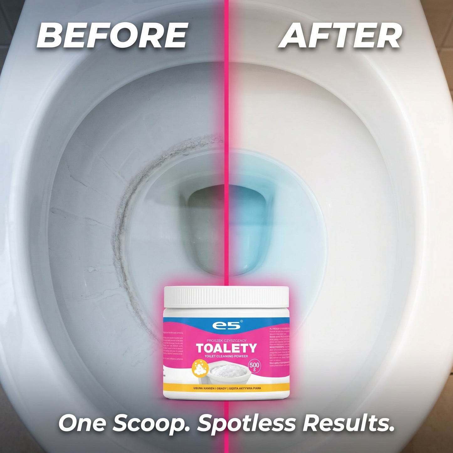 Poudre pour toilettes 500g – Mousse active contre le calcaire, les dépôts et les odeurs