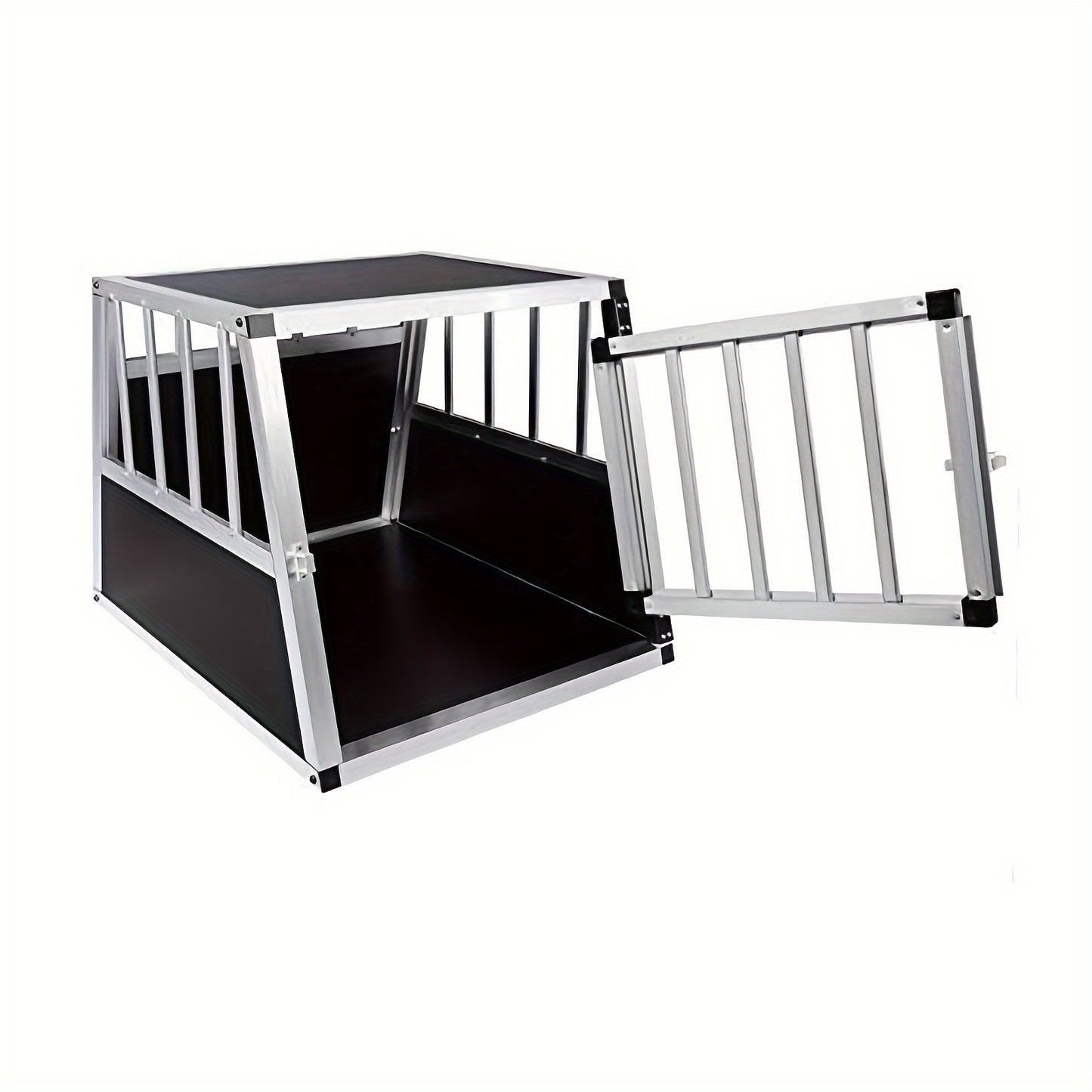 Crête de Transport pour Chien en Aluminium, Maison pour Chien, Crête pour Chien, Crête de Voyage pour Chien, Crête de Voiture pour Chiens de Petite et Moyenne Taille, Bouledogues Français, Beagles Teckels, Shiba Inu, L69 x H50 x P54 cm