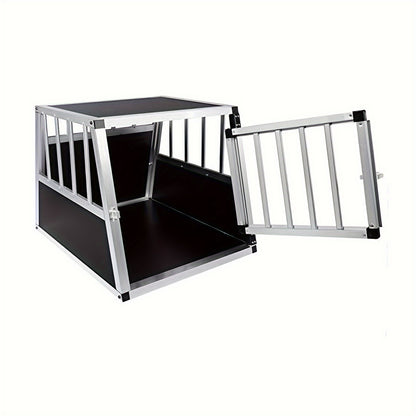 Crête de Transport pour Chien en Aluminium, Maison pour Chien, Crête pour Chien, Crête de Voyage pour Chien, Crête de Voiture pour Chiens de Petite et Moyenne Taille, Bouledogues Français, Beagles Teckels, Shiba Inu, L69 x H50 x P54 cm