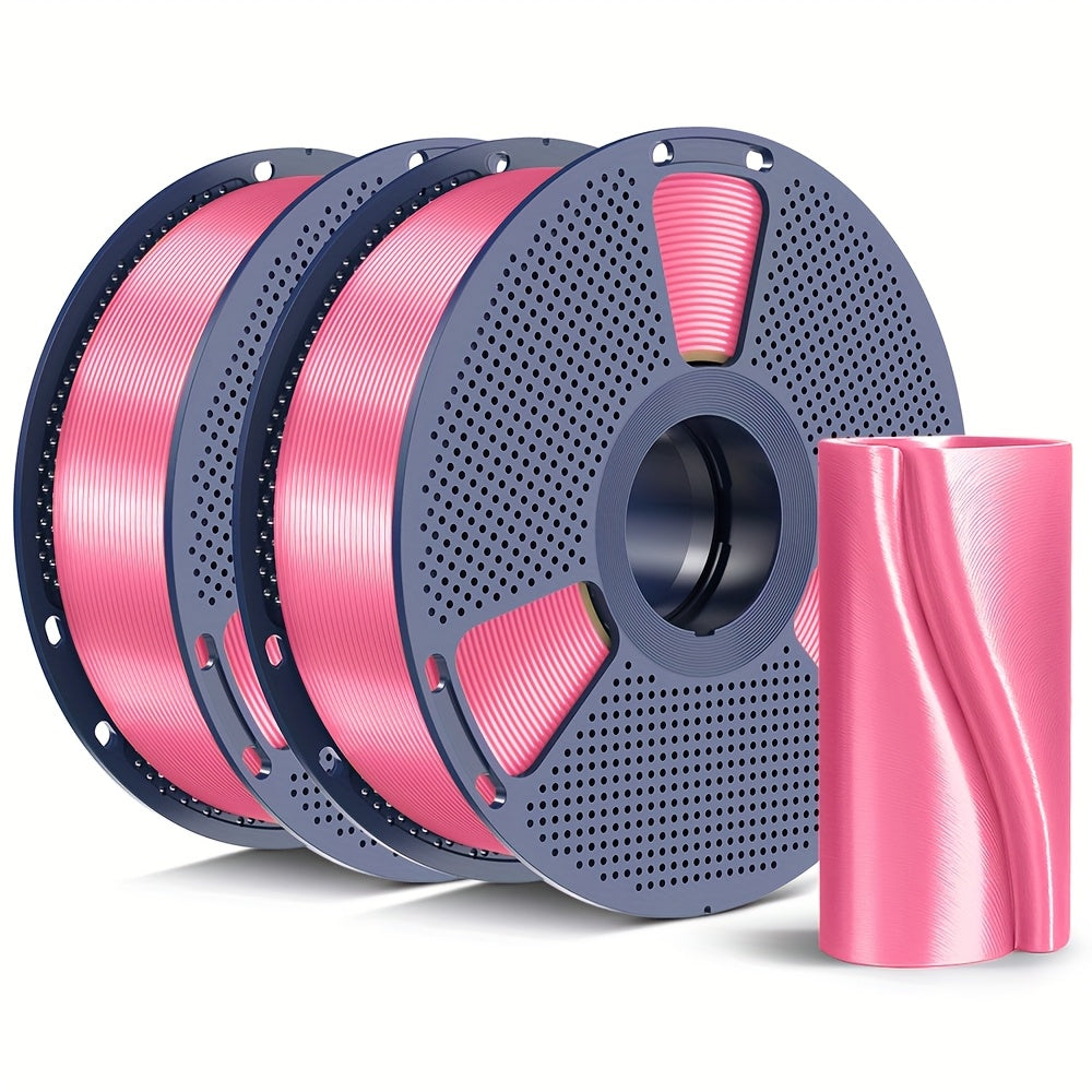 Filament PLA SUNLU 2Kg (4.4Lbs), Filament d'imprimante 3D brillant 1.75Mm, Surface lisse, Facile à imprimer pour les imprimantes 3D, Précision dimensionnelle +/- 0.02Mm, Options de couleurs multiples