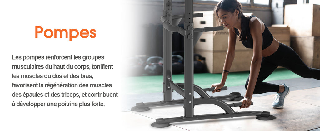 DH FitLife Power Tower Dip Station| Barre de traction autonome | Barre de dips pour le dos | Station de musculation Power Tower | Station de fitness | Rack de puissance pour salle de sport à domicile