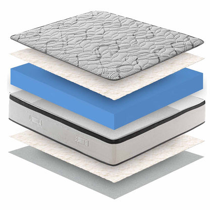 Matelas ROYAL DELUXE avec effet MÉMOIRE - Mousse HR haute densité - 100% orthopédique fabriqué en Italie - Housse avec effet relaxant CARBONIO