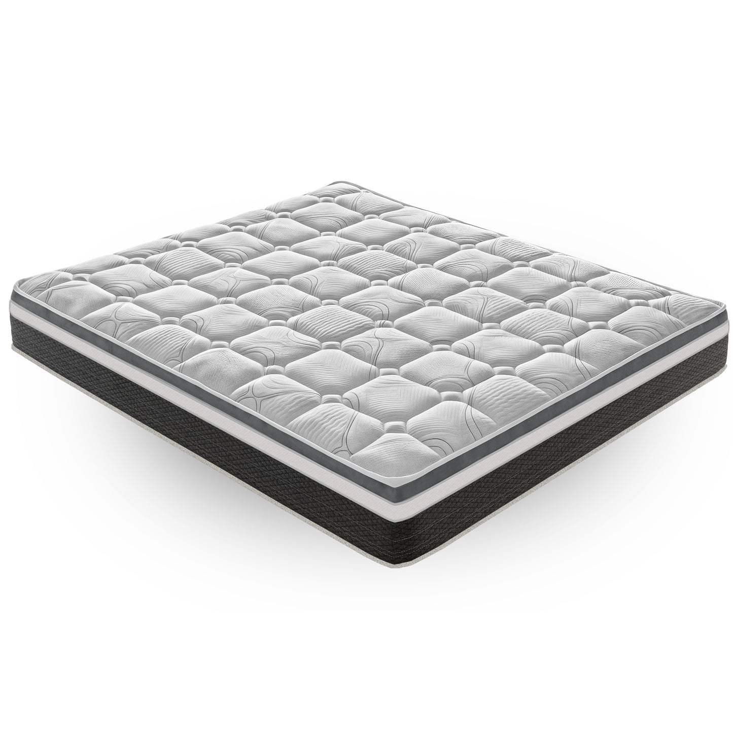 Matelas orthopédique en mousse à mémoire de forme, 20 cm de hauteur, 13 zones de confort non déformables, fabriqué en Italie, respirabilité maximale, système de soulagement des points de pression, disponible en plusieurs tailles