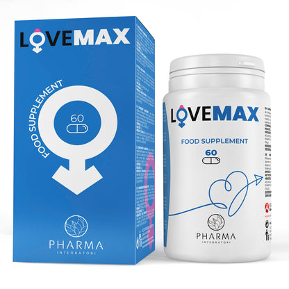 LoveMax Homme - Facile à Avaler, Formule Sans Gluten - Supplément naturel pour hommes - Maca, Ginseng, Zinco