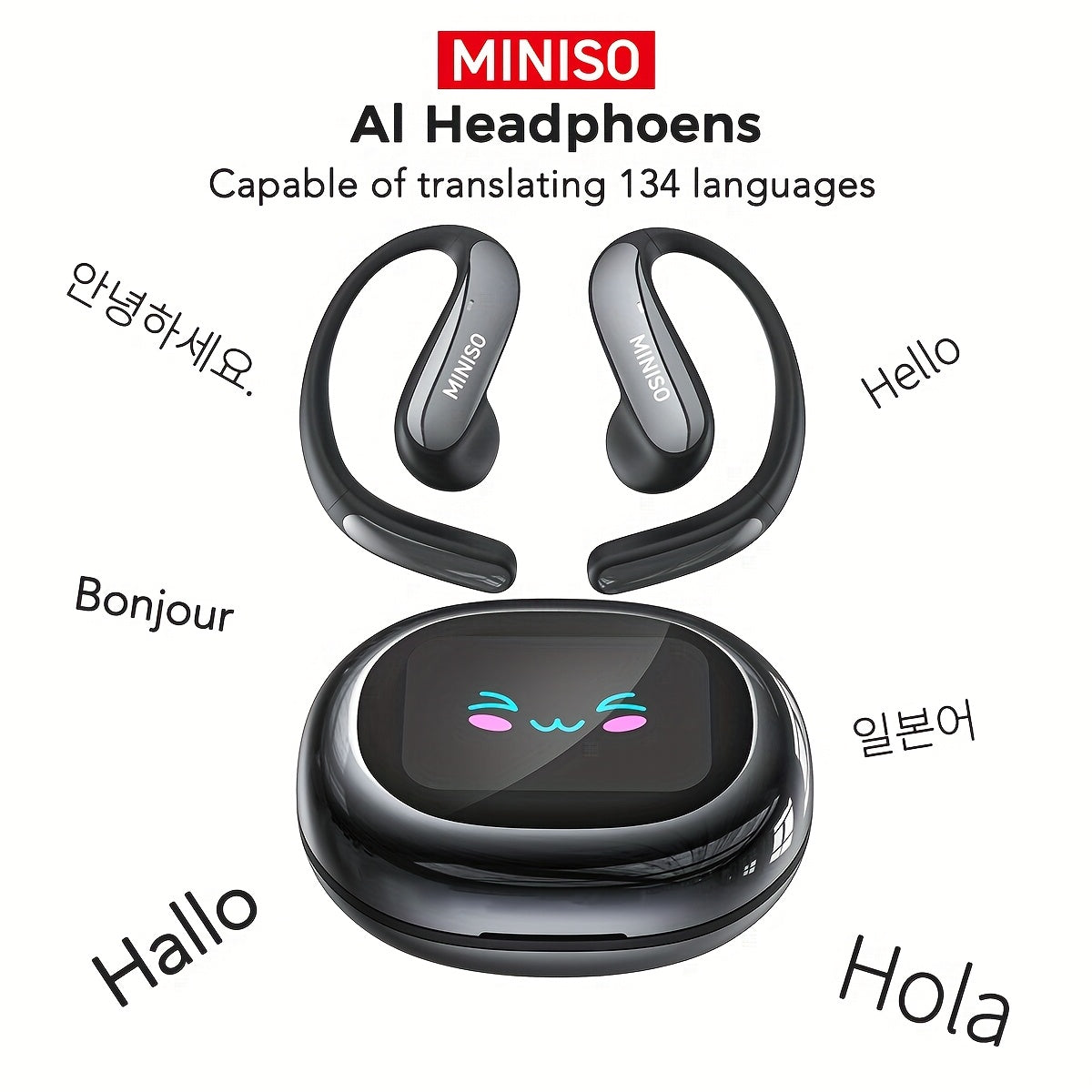 Écouteurs Intra-Auriculaires AI, Noir (avec traduction IA) pour véhicule et déplacements – vue détaillée 16