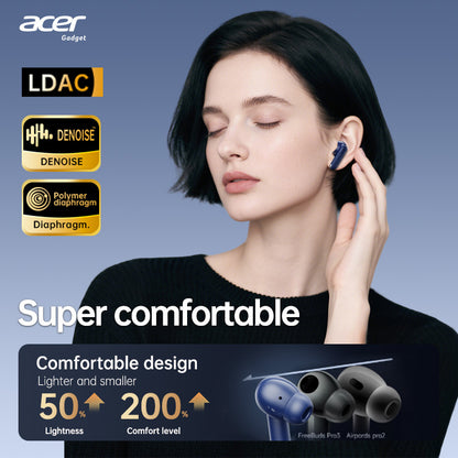 Écouteurs sans fil Acer, Gris pour camping et voyage – vue détaillée 8