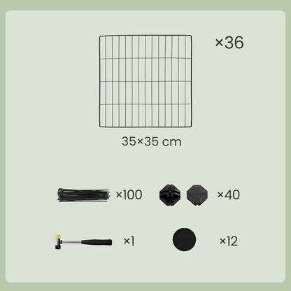 Cage pour Animaux de Compagnie à 2 Étages, à Faire Soi-Même, Clapier, Hamster, Lapin, Grille Métallique, pour l'Intérieur