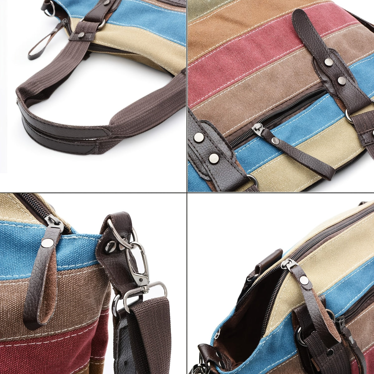 Eshow Sac à Main Femme, Coloré pour quotidien et maison – vue détaillée 4