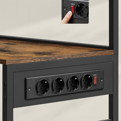 Étagère pour micro-ondes, 4 Prises CA pour cuisine – vue principale