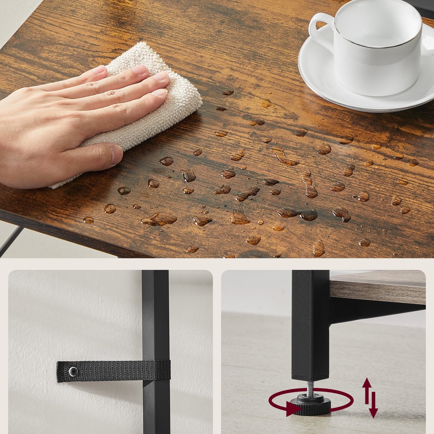 Étagère pour micro-ondes, 4 Prises CA pour cuisine – vue détaillée 5
